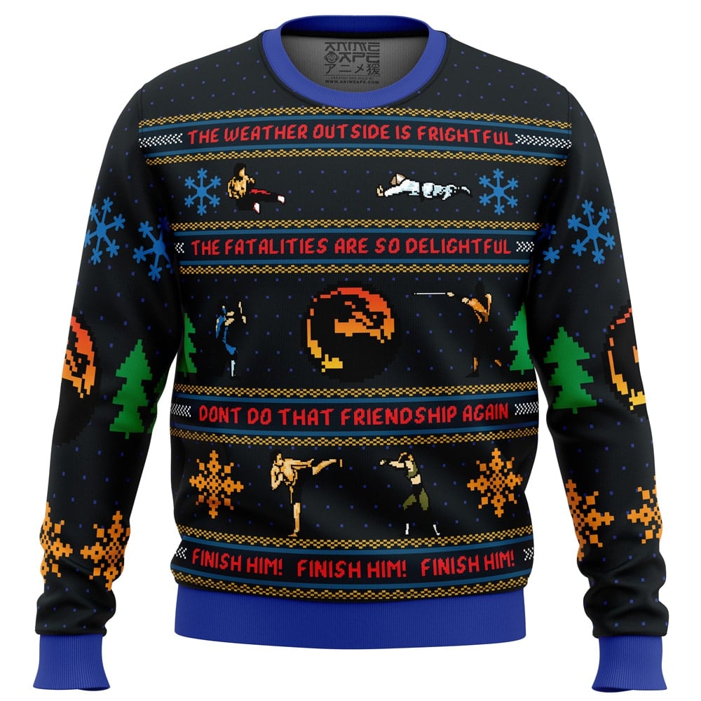 finish him21 mortal kombat 2Cugly sweater party2Cugly sweater ideas ugly christmas sweater owlohh 6959