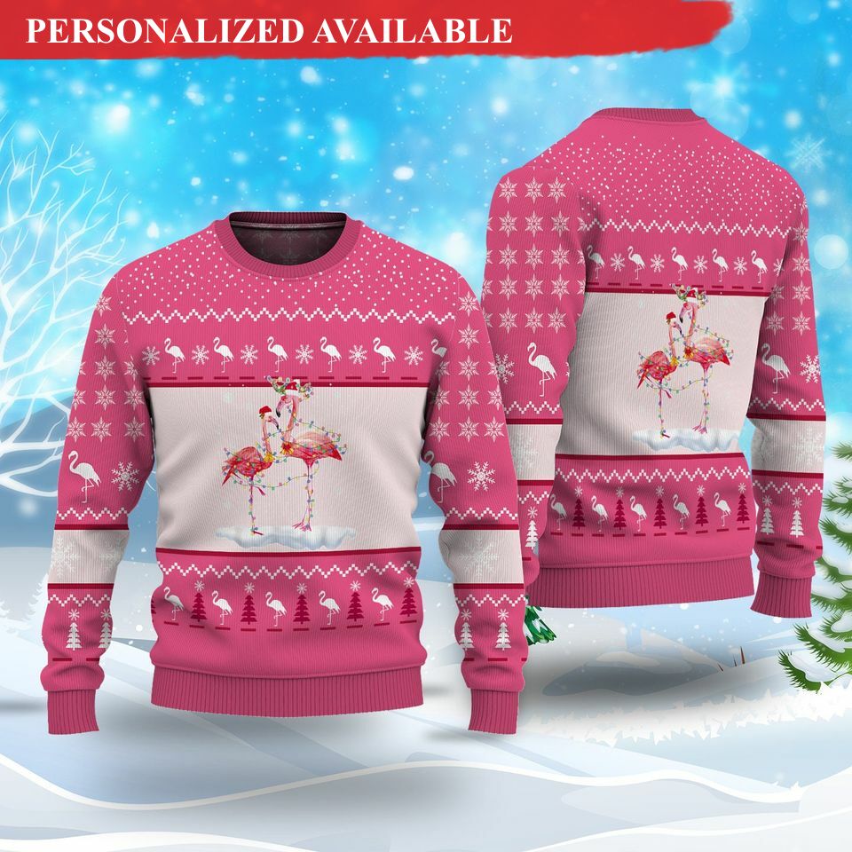 flamingo ugly sweater i want a flamingo for christmas flamingo sweater 5341