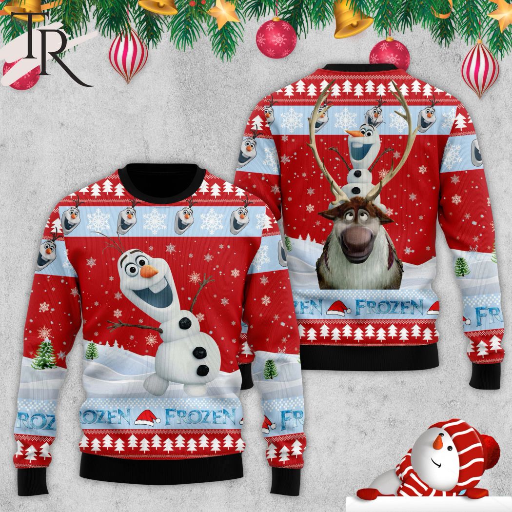 frozen disney ugly christmas sweater 1 1LBPU
