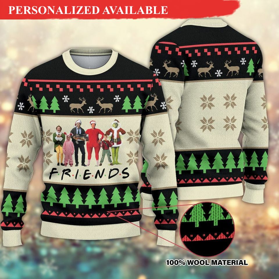 funny christmas movie ugly christmas sweater christmas movies characters sweater 2829