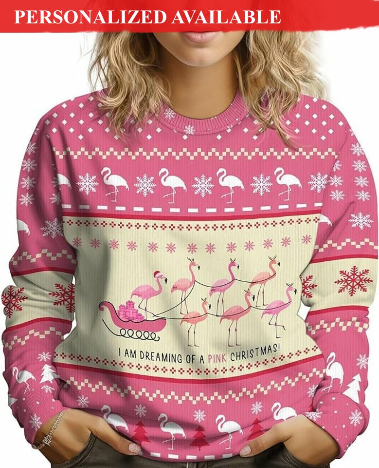 funny flamingo xmas christmas ugly sweater flamingo xmas lover ugly sweatshirt 6126