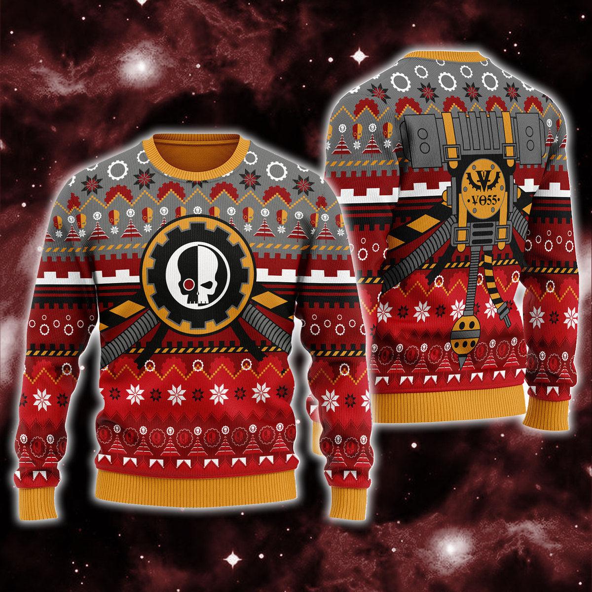 gearhomie adeptus mechanicus iconic ugly christmas sweater gearhomie com 1