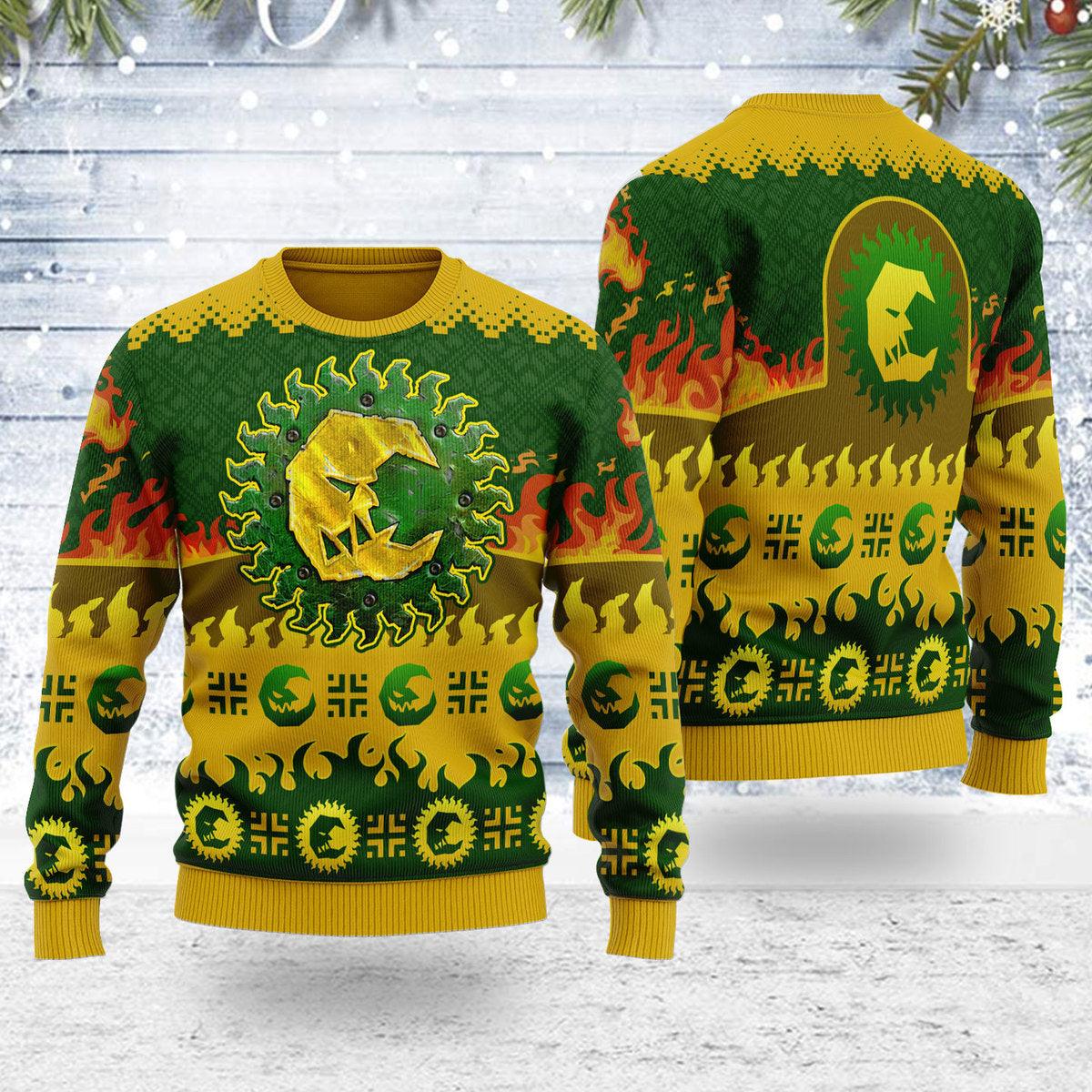 gearhomie bad moon orks iconic ugly christmas sweater gearhomie com 1