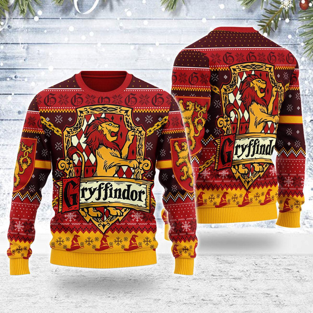 gearhomie gryffindor christmas sweater gearhomie com 1