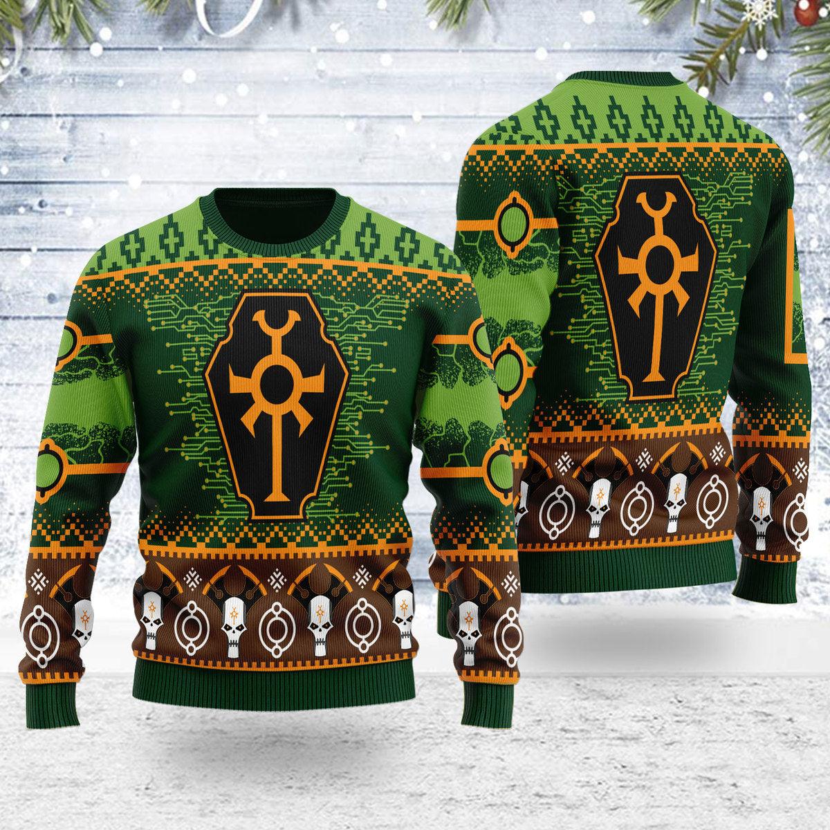 gearhomie necron iconic ugly christmas sweater gearhomie com 1