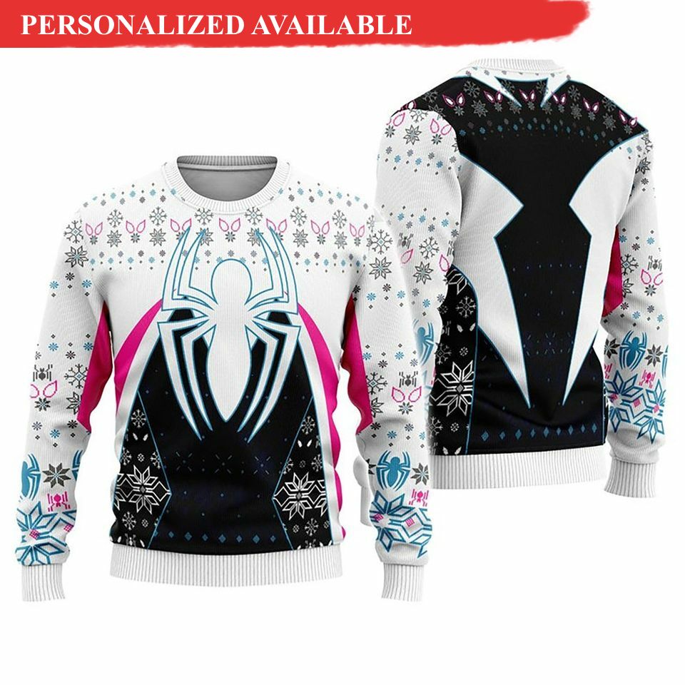 gwen spider ugly christmas sweatshirt ghost spider gwen stacy christmas sweater 5363