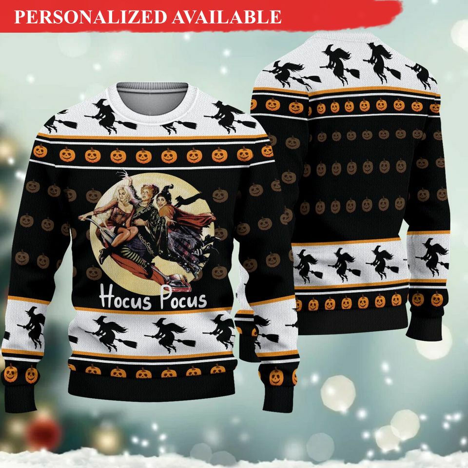 halloween vintage hocus pocus sanderson sisters ugly sweater 2277
