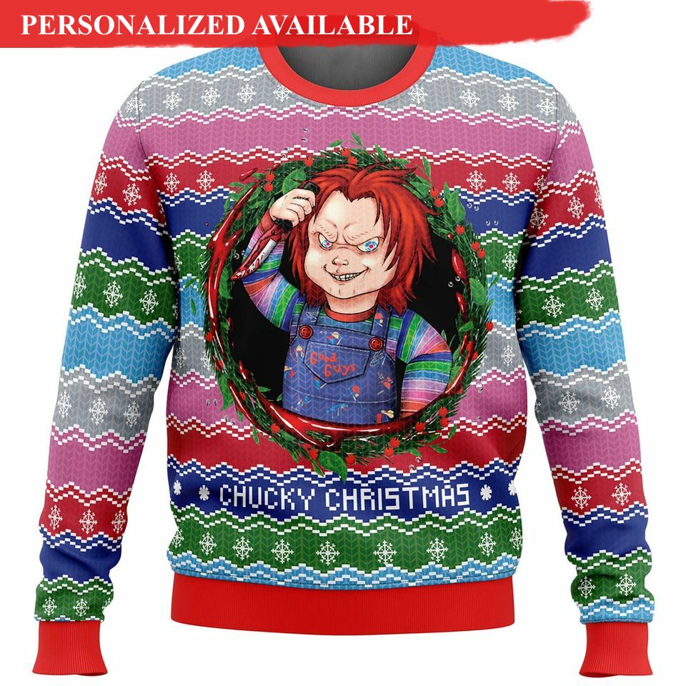 horror christmas ugly sweater killer movie halloween shirt 1870