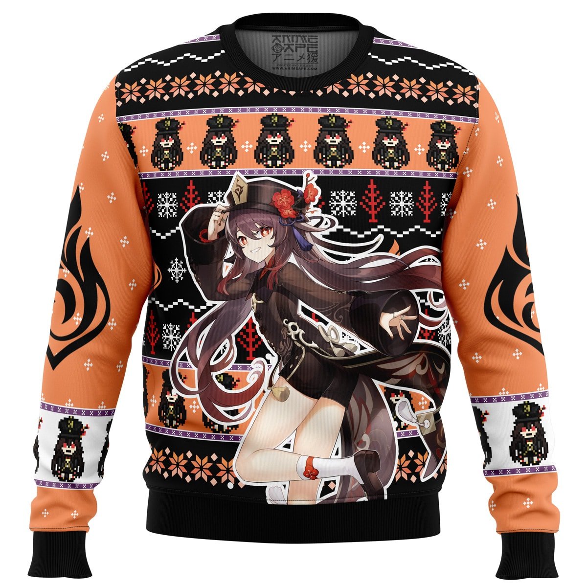hu tao genshin impact 2Cugly sweater party2Cugly sweater ideas ugly christmas sweater owlohh 2374