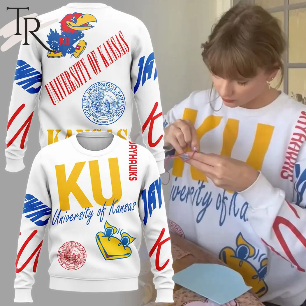 kansas jayhawks taylor swift university of kansas sweater 1 SGPl4