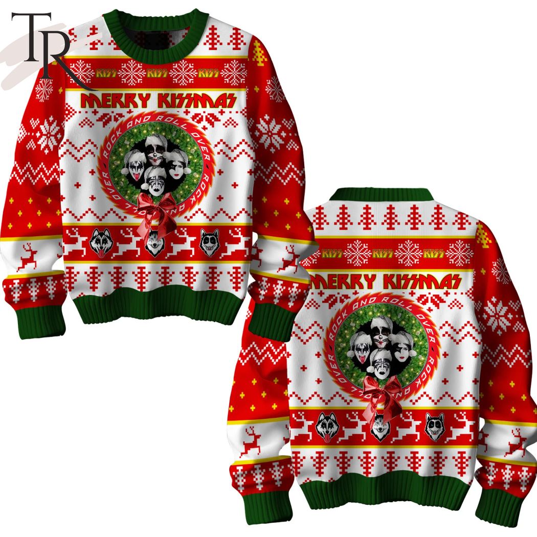 kiss band merry kissmas rock and roll over sweater christmas 1 lZJ9b