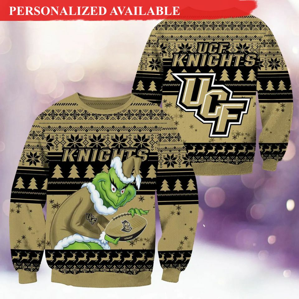 knights grin football christmas ugly sweater sweatshirt 6275