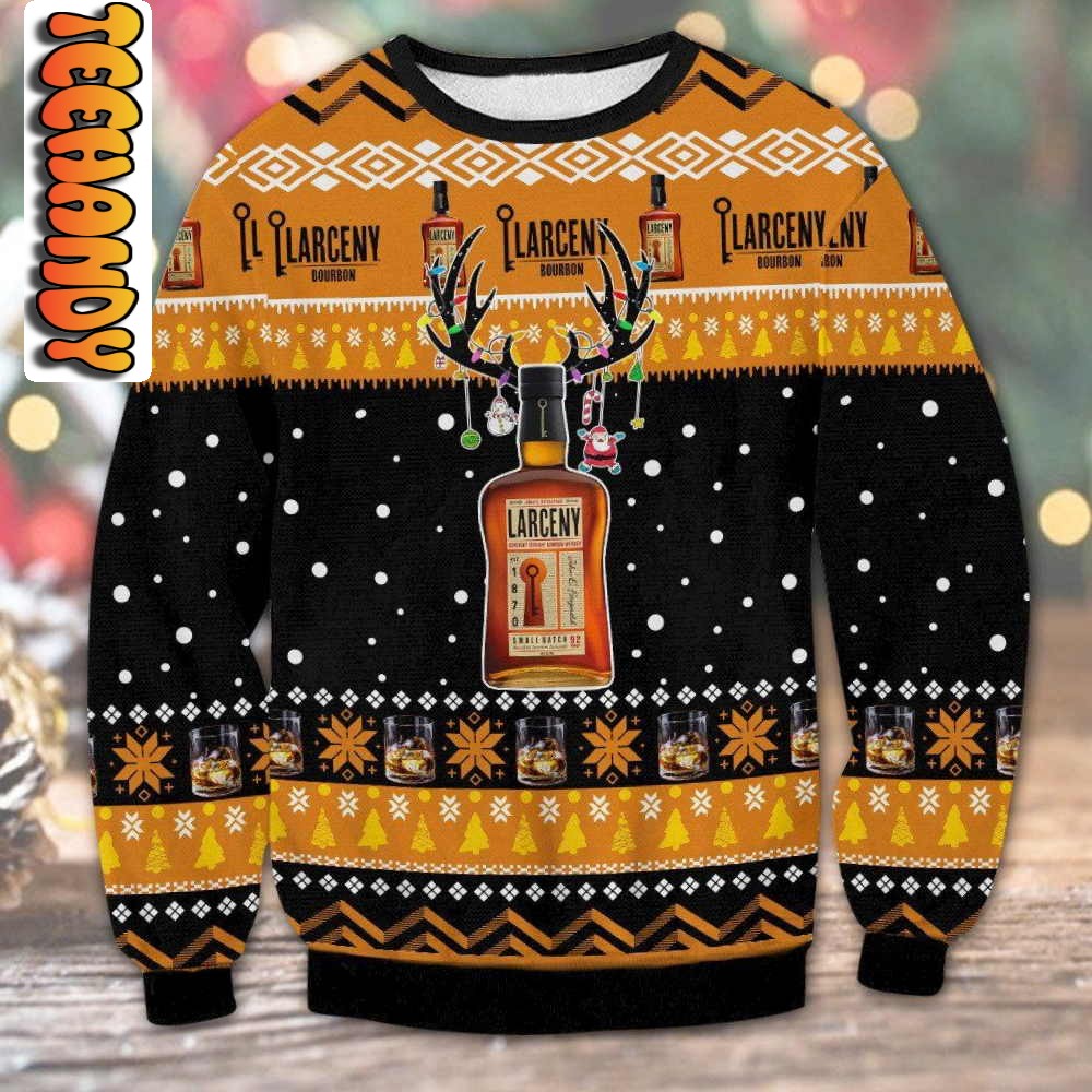 larceny bourbon ugly christmas sweater59345