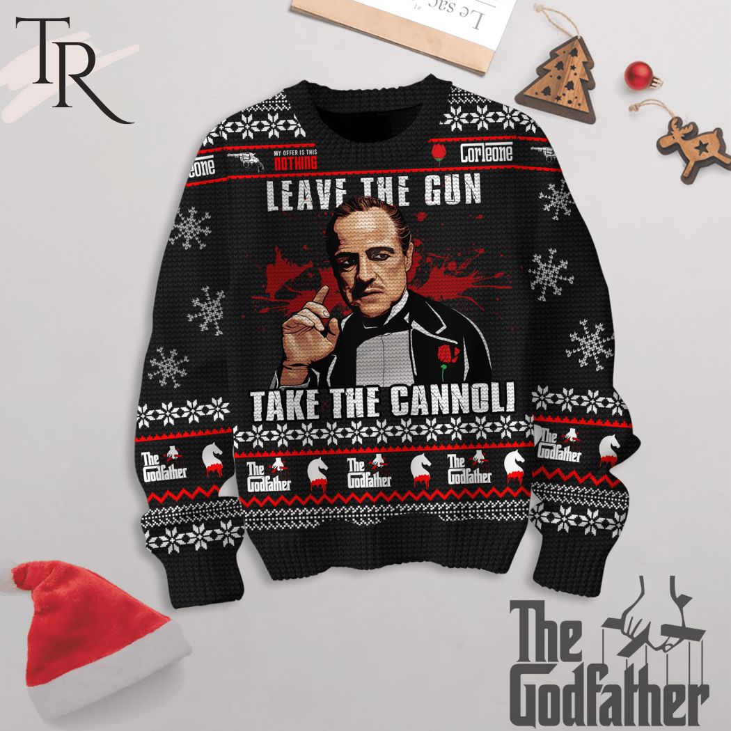 leave the gun take the cannoli the godfather ugly sweater 1 Fakov