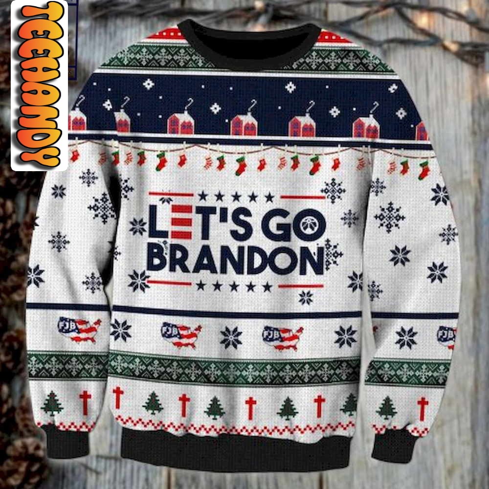 lets go brandon fjb ugly christmas sweater69987