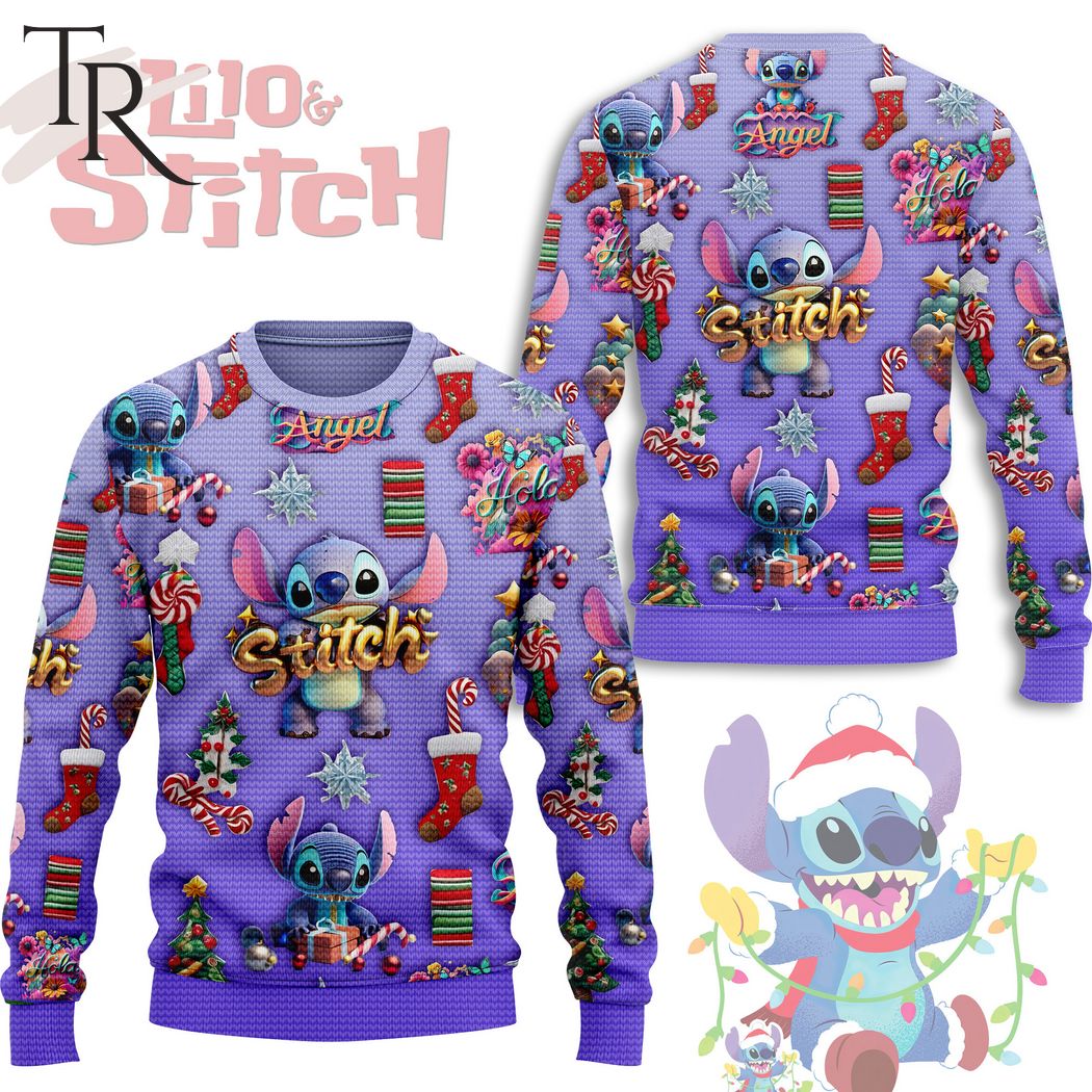 lilo stitch angel ugly christmas sweater 1 8Z66k