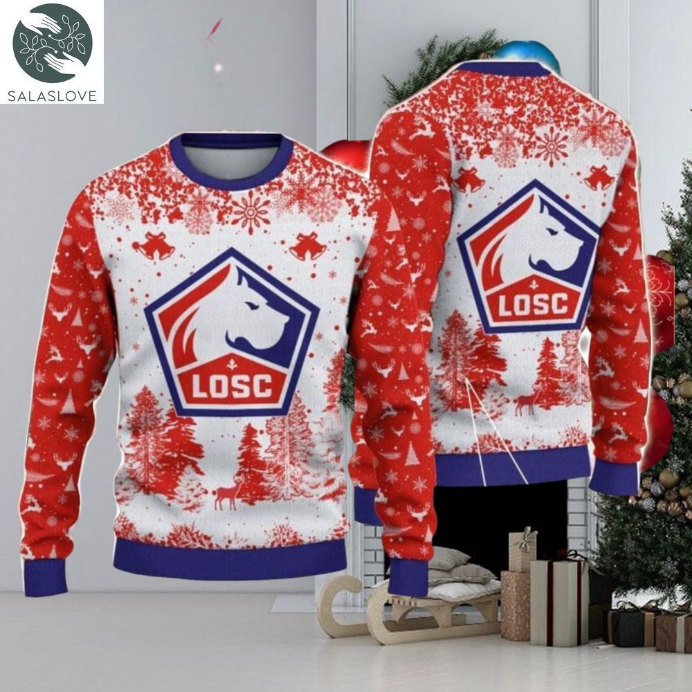 losc lille big logo pine trees big fans gift christmas sweater 1 nxh2uw