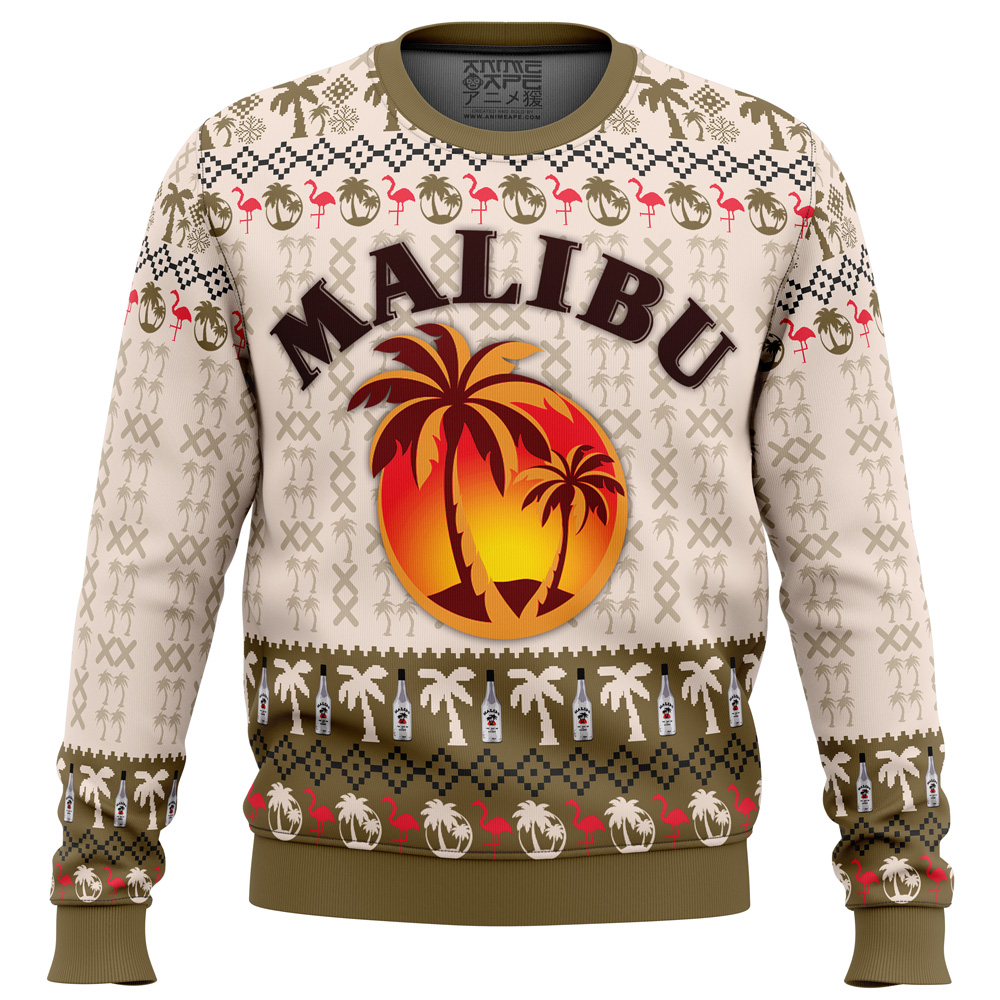 malibu Ugly Christmas Sweater front mockup