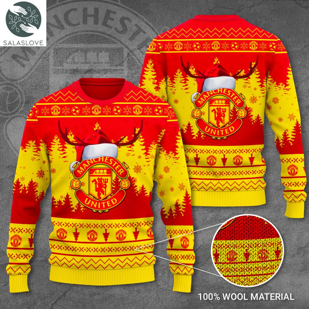 manchester united 3d ugly sweater for soccer lover td180921 1 zbr8da