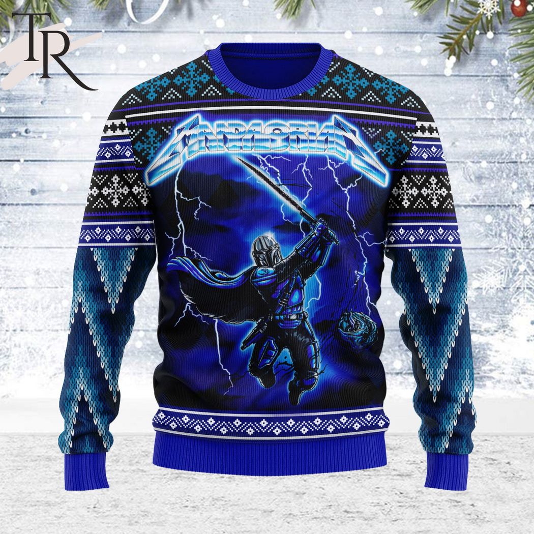 mandalorian star wars unisex ugly sweater for men and women 1 eSdd0