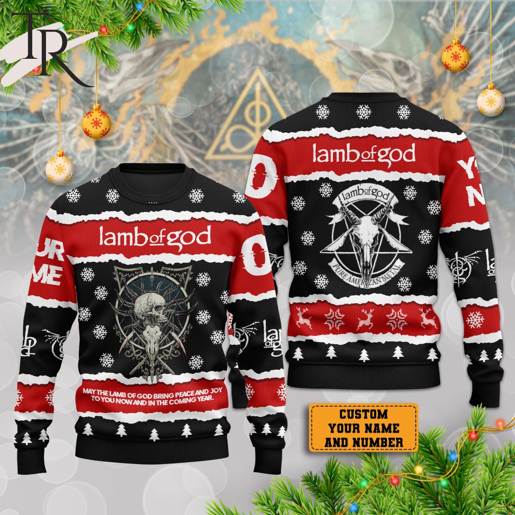 may the lamb of god bring peace and joy to you now and in the coming year sweater 1 BRxGZ