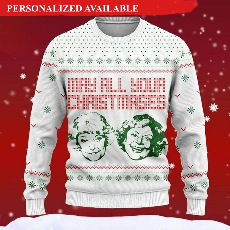 may all your christmases 3d all over printed t shirt us sitcom ugly christmas sweater xmas sweatshirt 1828
