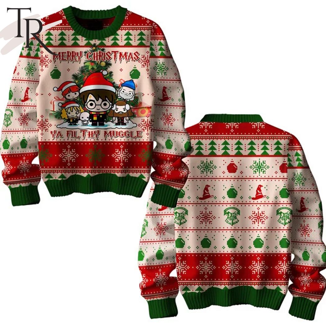 merry christmas ya fil thy muggle ugly sweater 1 Y0W40