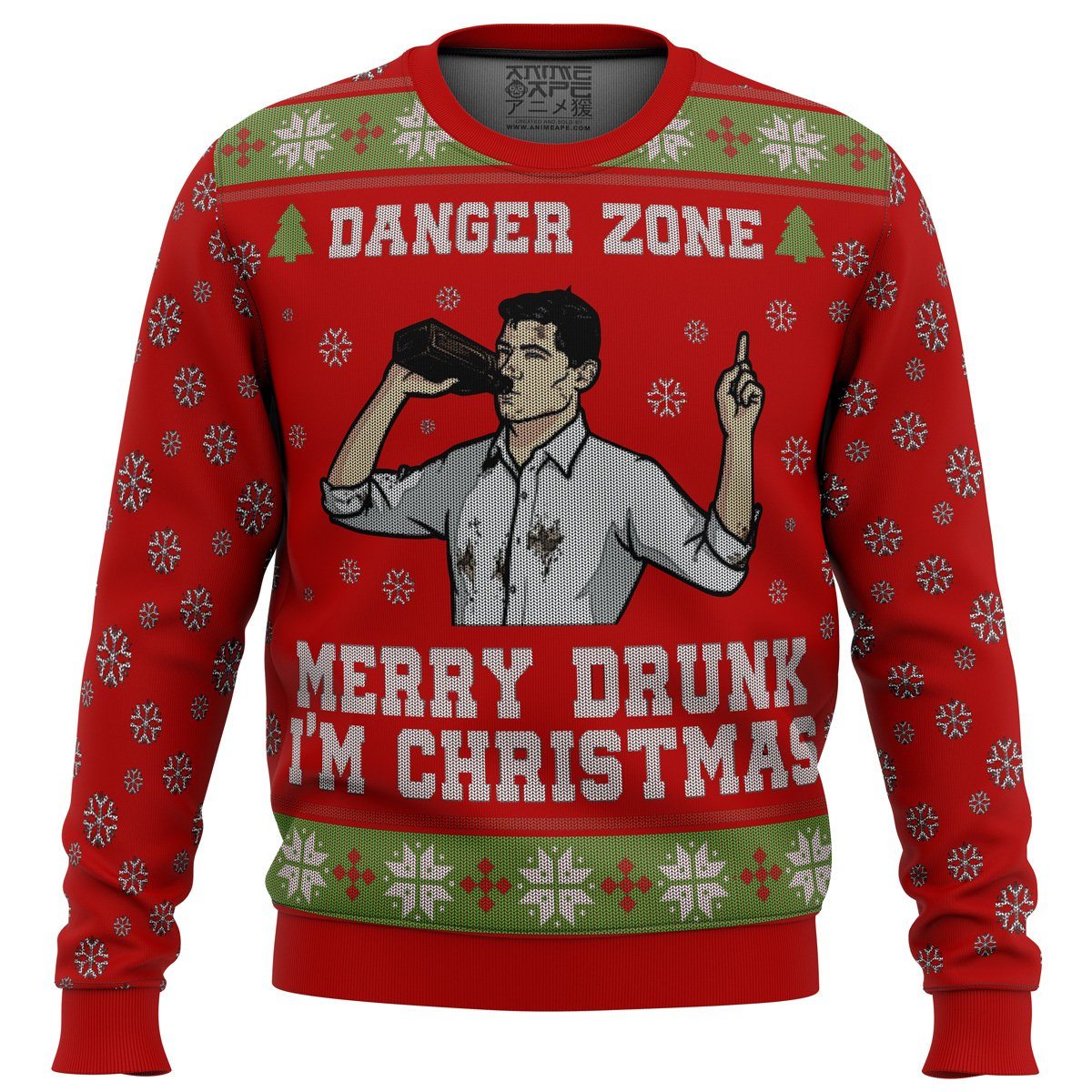 merry drunk im christmas sterling archer premium ugly christmas sweater 571843