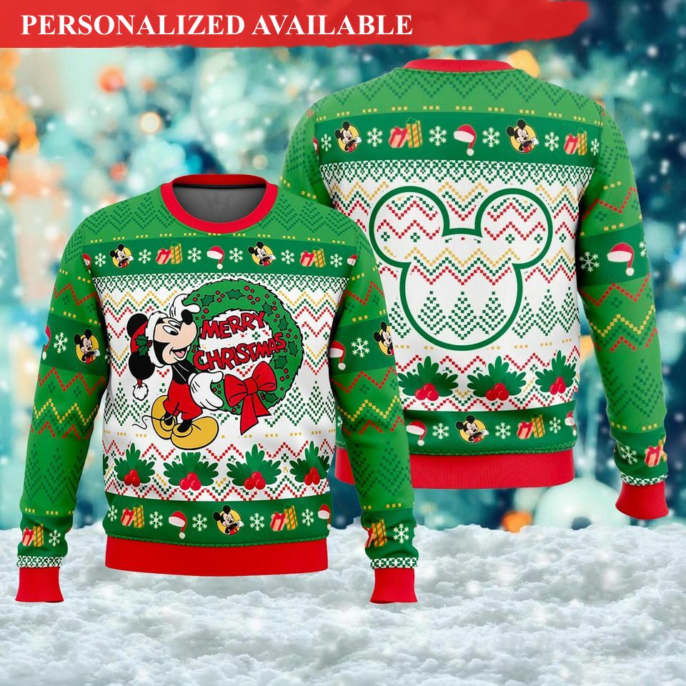 merry christmas mouse ugly christmas sweater 3772