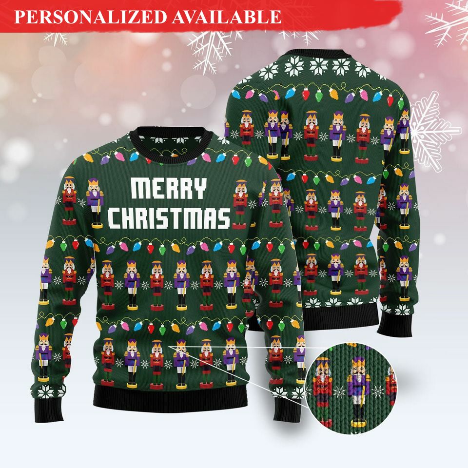 merry christmas nutcracker ugly sweater christmas sweatshirt urly christmas sweatshirt funny urly sweater 5293