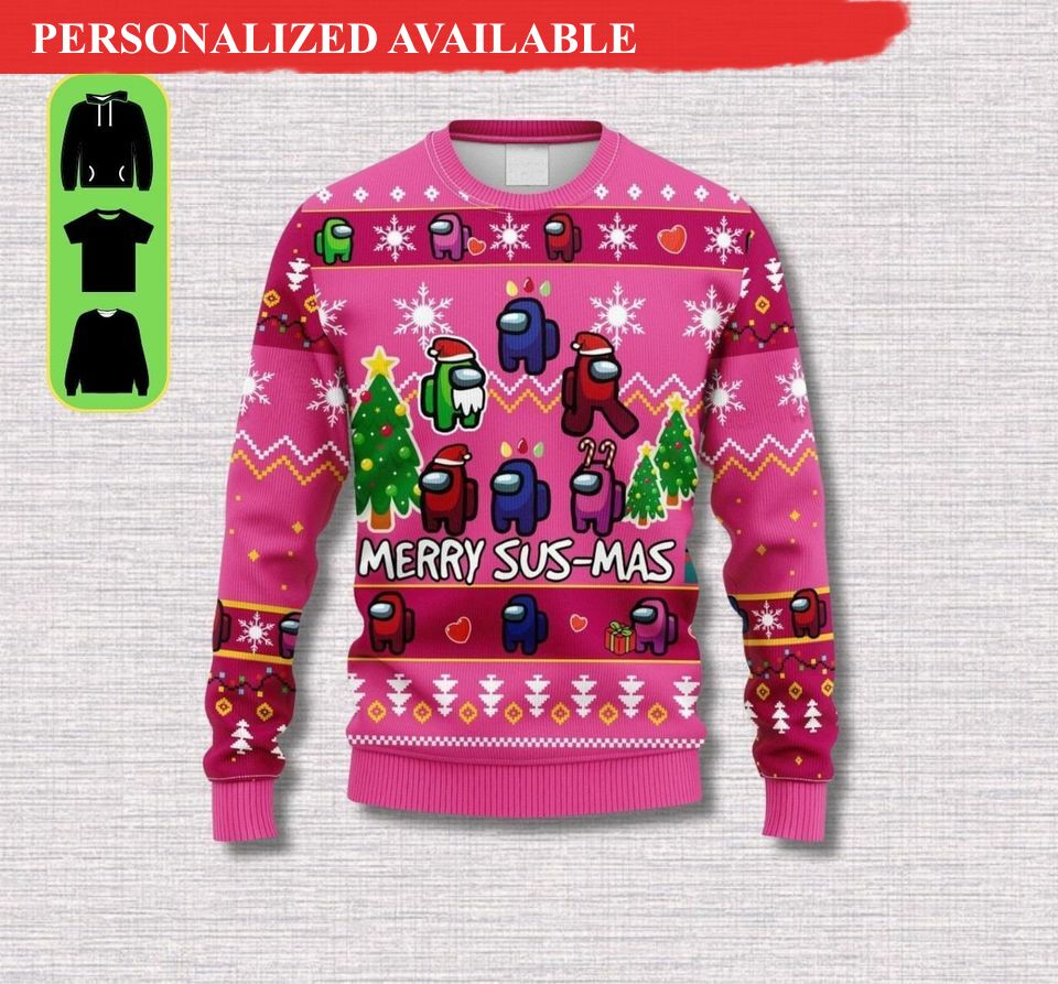 merry christmas sus mas ugly sweater christmas gifts 2769