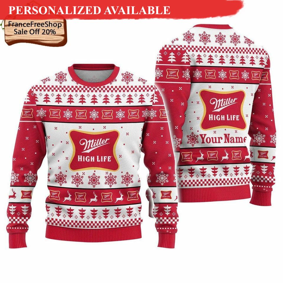 miller highlife sweater miller men ugly sweater miller ugly christmas 7381