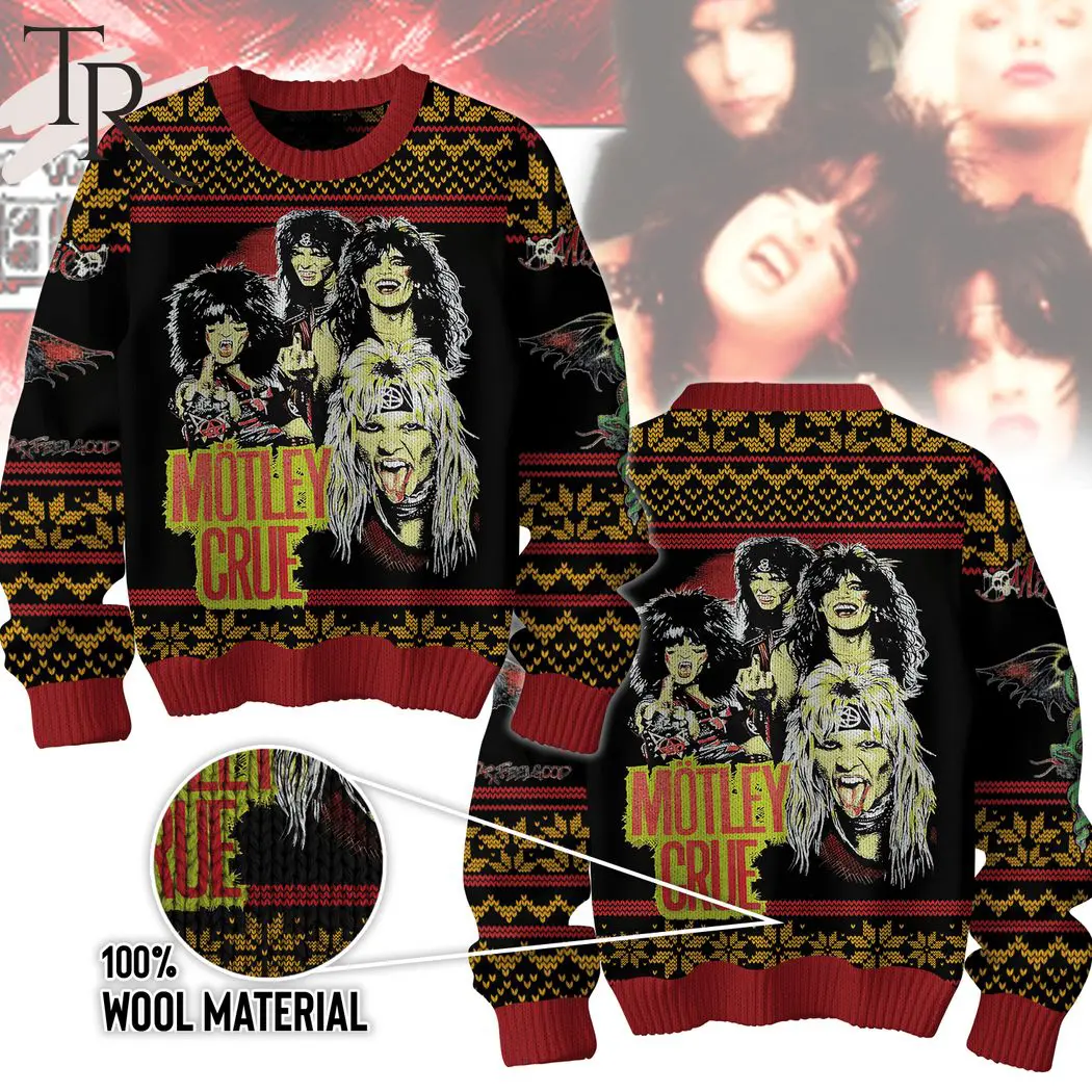 motley crue ugly sweater 100 wool material 1 hDSaa