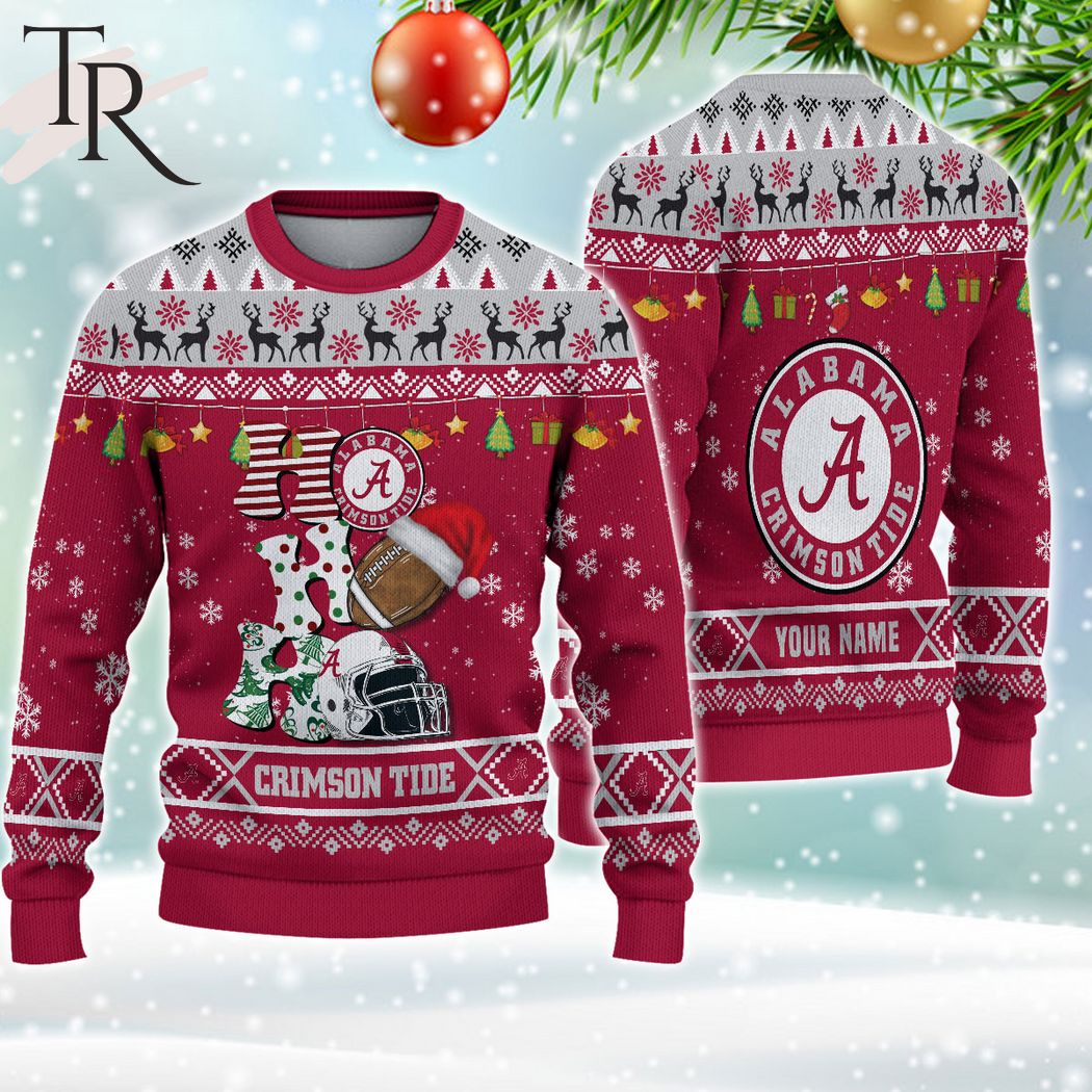 ncaa alabama crimson tide ho ho ho ugly christmas sweater 1 ADKtx