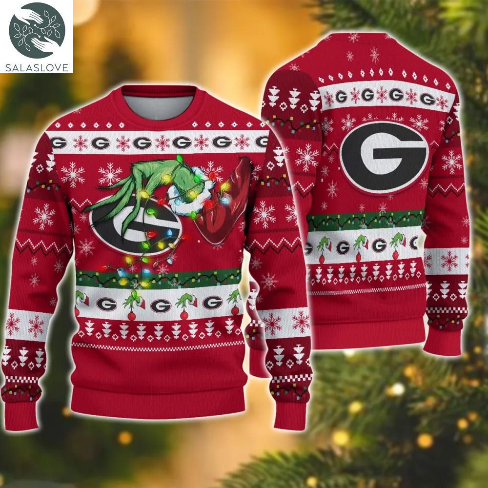 ncaa georgia bulldogs grinch christmas ugly sweater ht041108 1 ohvx2a