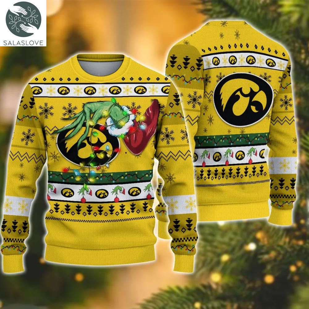 ncaa iowa hawkeyes grinch christmas ugly sweater ht041110 1 o8835e