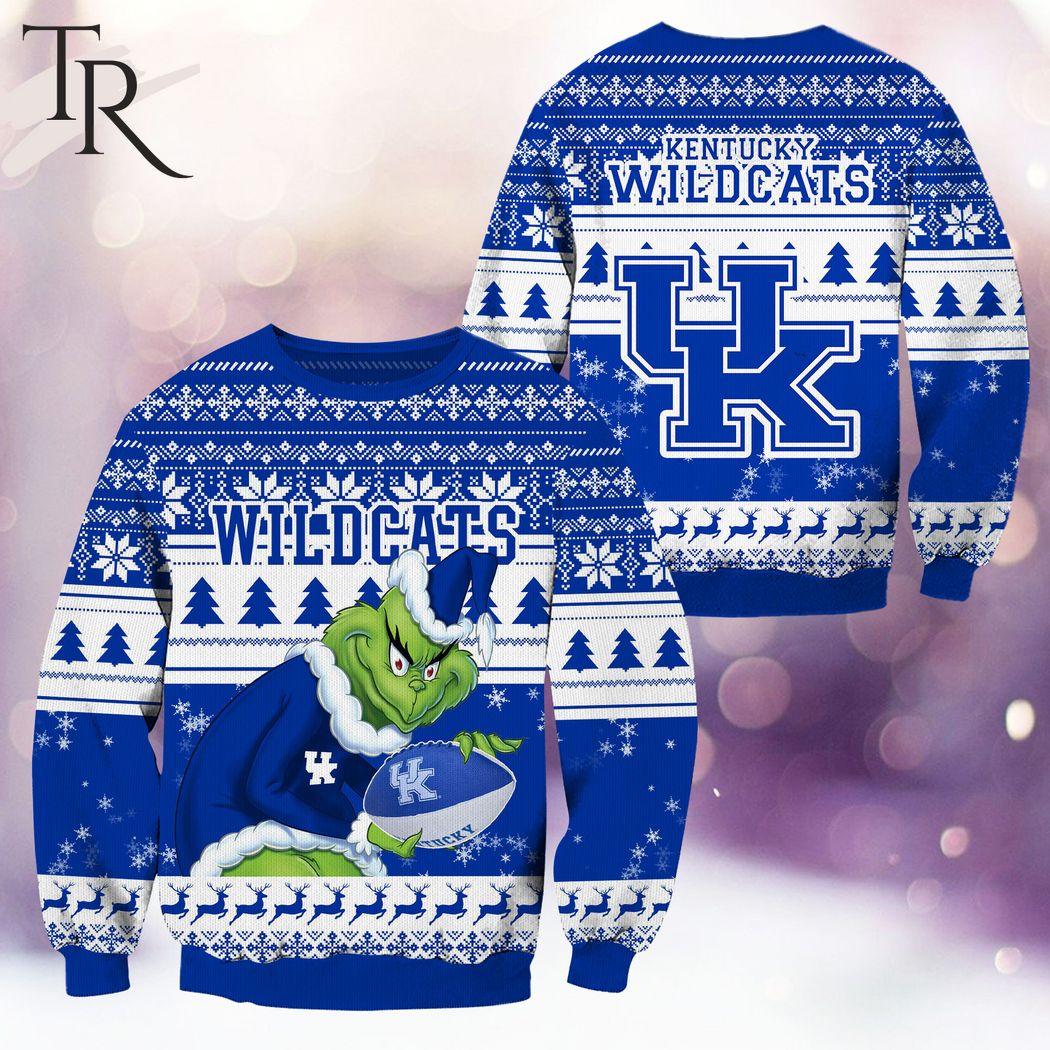 ncaa kentucky wildcats grinch christmas ugly sweater 1 fwqGt