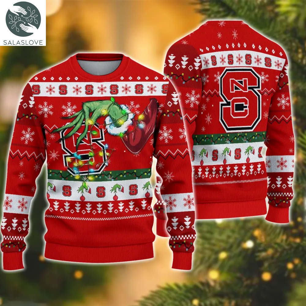 ncaa nc state wolfpack grinch christmas ugly sweater ht041117 1 wa7z9s