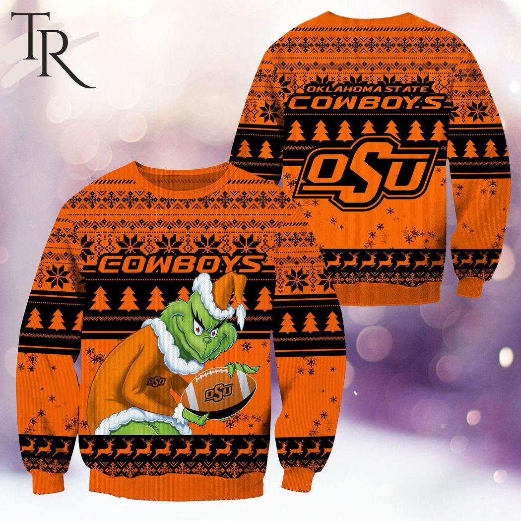 ncaa oklahoma state cowboys grinch christmas ugly sweater 1 hyoOp