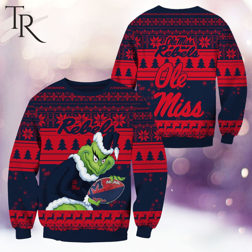 ncaa ole miss rebels grinch christmas ugly sweater 1 wiGPH