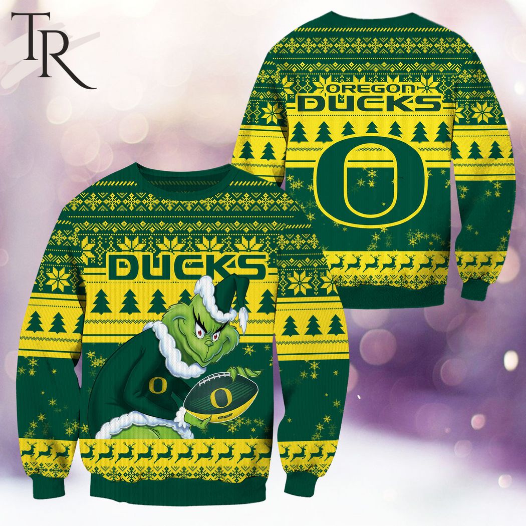 ncaa oregon ducks grinch christmas ugly sweater 1 MkXUU