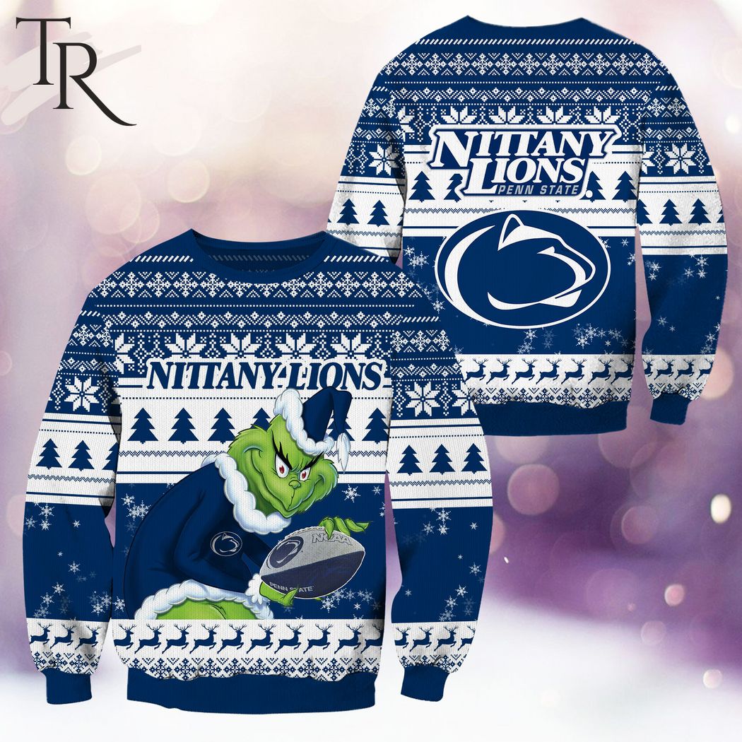 ncaa penn state nittany lions grinch christmas ugly sweater 1 aYXs1