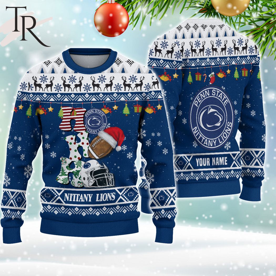 ncaa penn state nittany lions ho ho ho ugly christmas sweater 1 9dym6