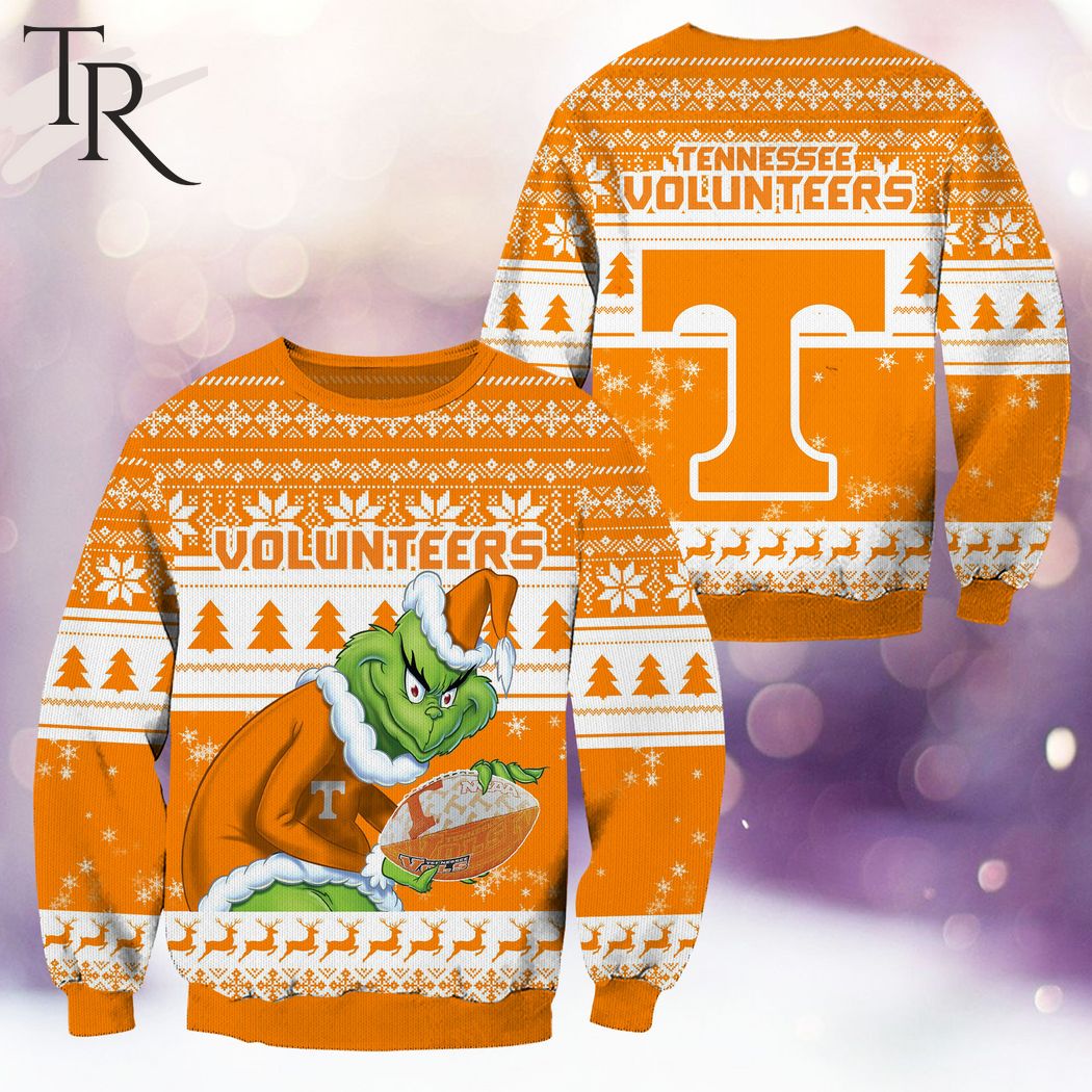 ncaa tennessee volunteers grinch christmas ugly sweater 1 0U02j