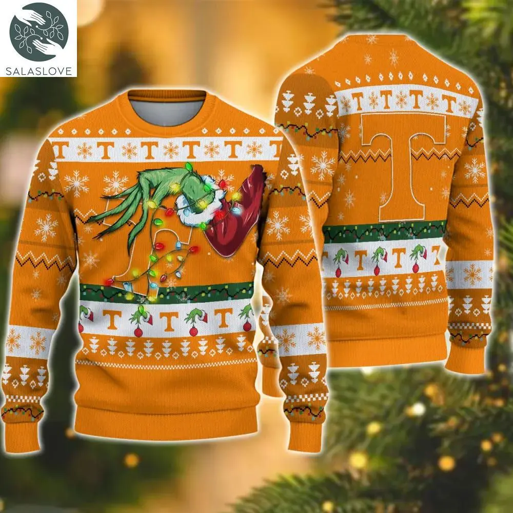 ncaa tennessee volunteers grinch christmas ugly sweater ht041131 1 zadxnn