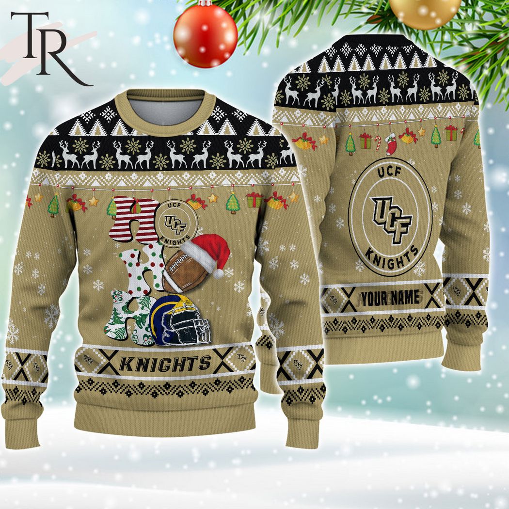 ncaa ucf knights ho ho ho ugly christmas sweater 1 D3HYU