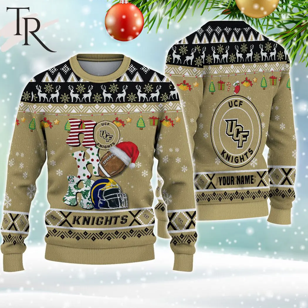 ncaa ucf knights ho ho ho ugly christmas sweater 1 D3HYU