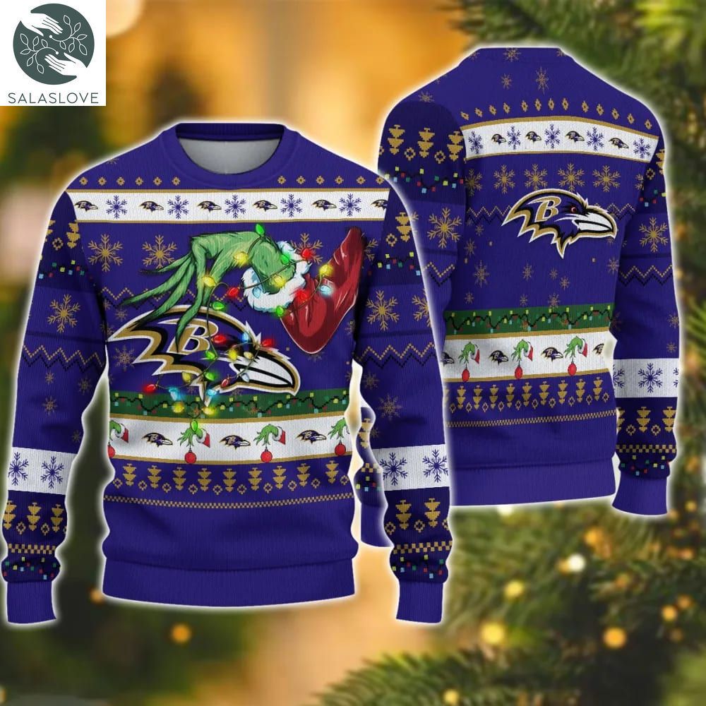 nfl baltimore ravens grinch christmas ugly sweater ht021103 1 ojyaka