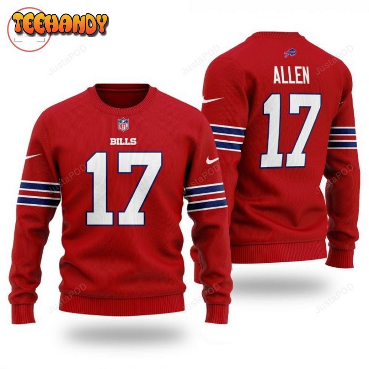 nfl buffalo bills ugly christmas sweater all over print sweatshirt tn6so