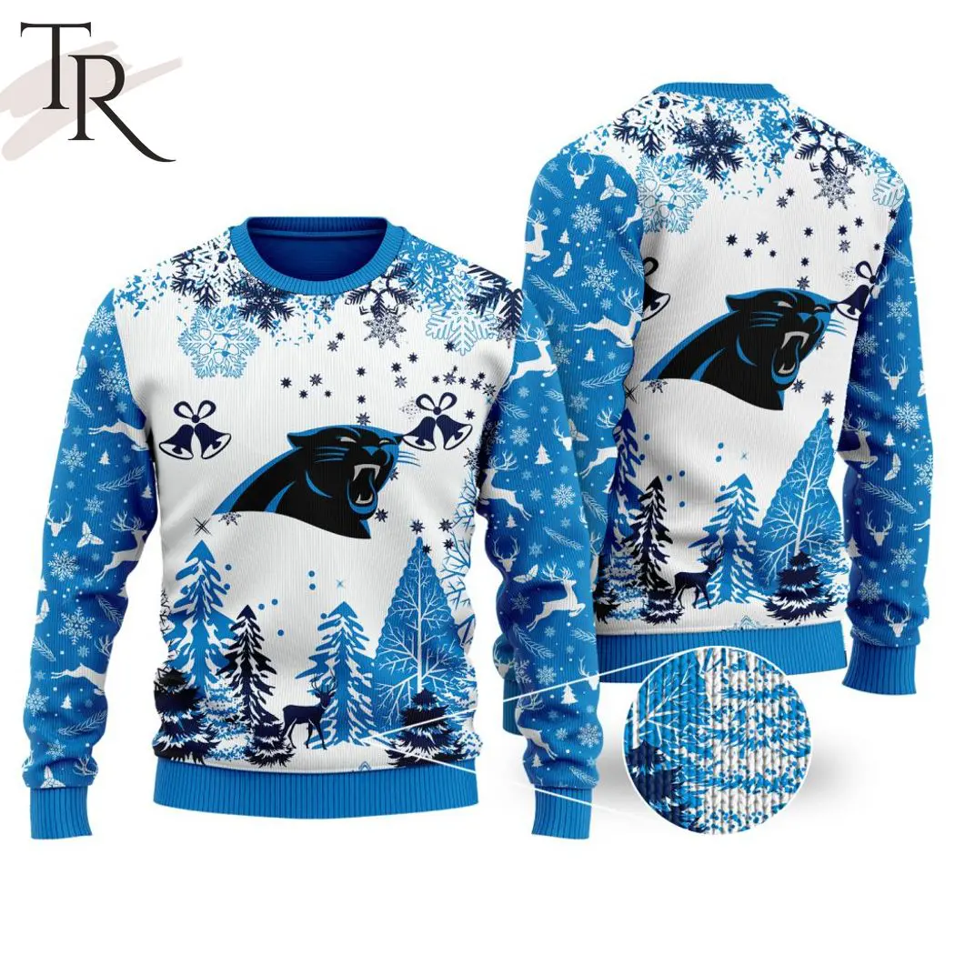 nfl carolina panthers special christmas ugly sweater design 1 9XbDW